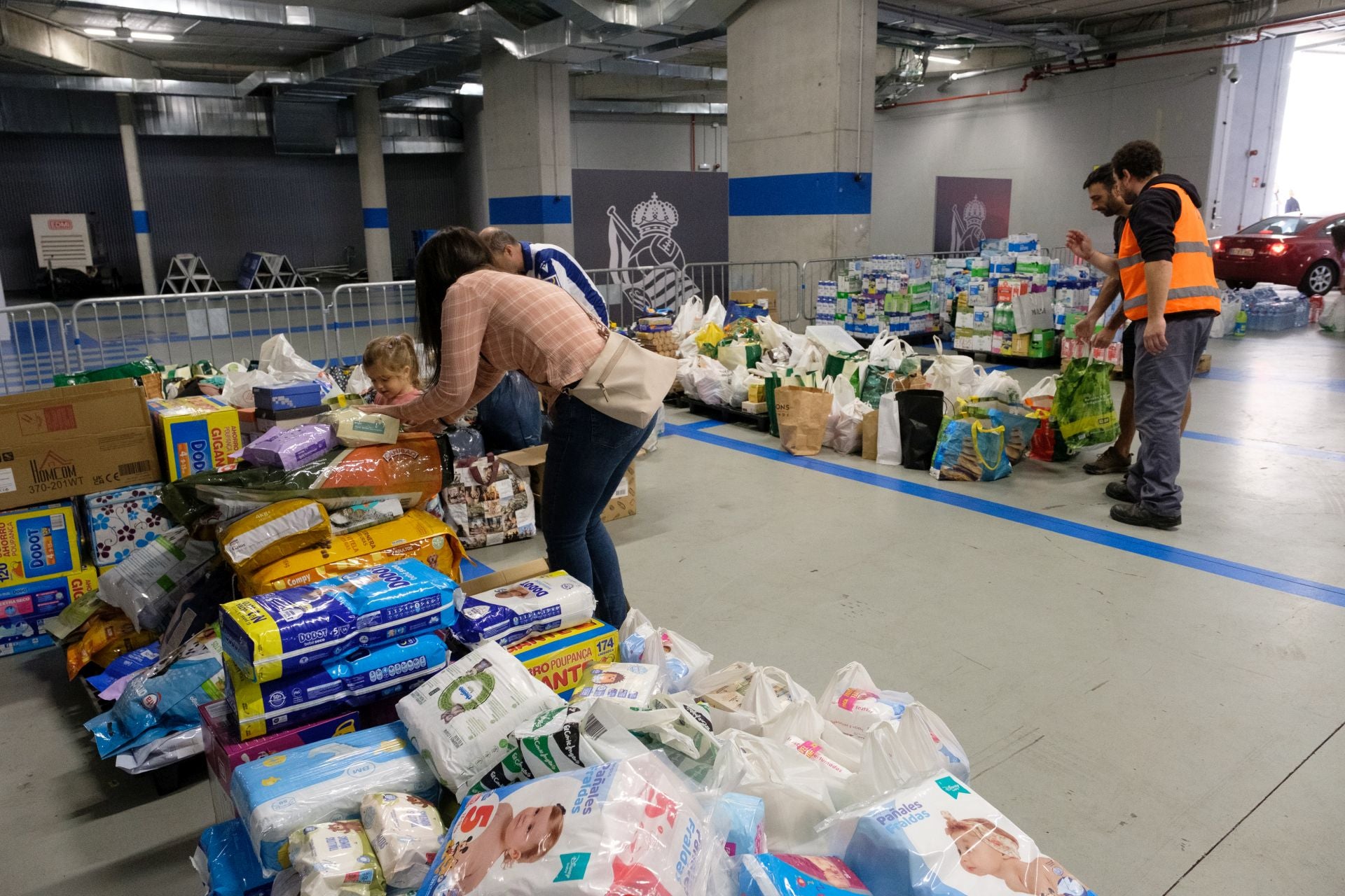 Solidaridad en el Reale Arena con los afectados por la DANA