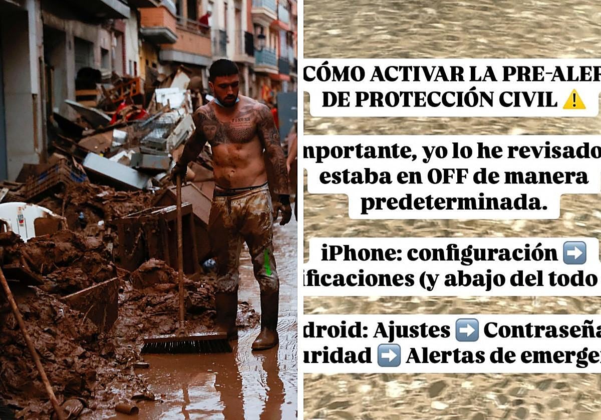 Uno de los mensajes que circula por redes socailes para activar las alertas de Protección Civil.