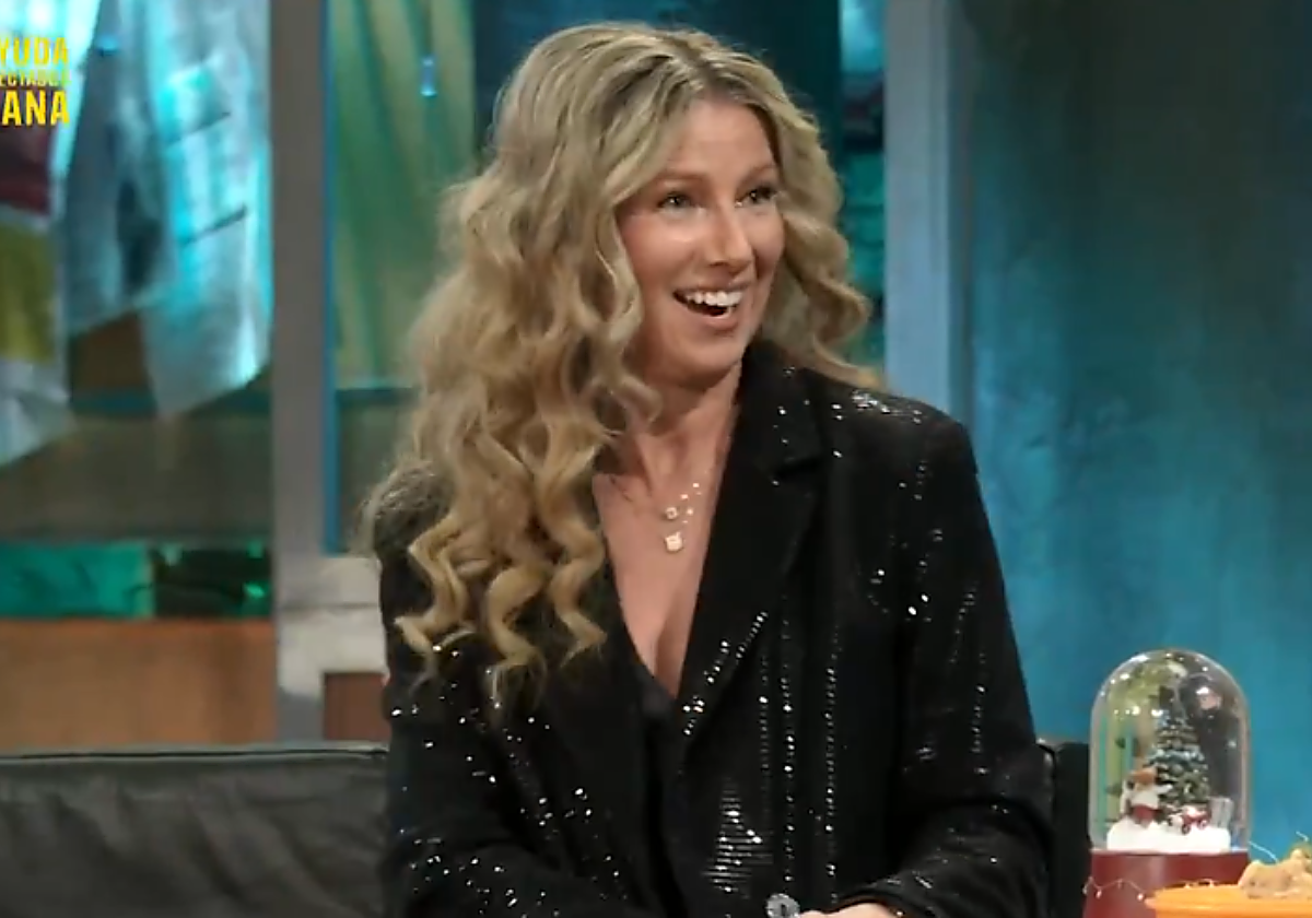 Anne Igartiburu, en su visita a La Revuelta.