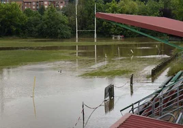 Inundaciones en Hernani en mayo de 2023.