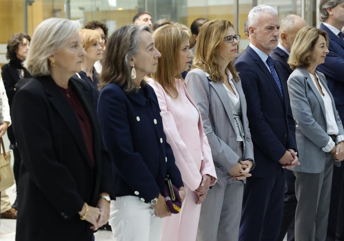 Garmendia, San José, Herreros, Subijana y Adán, en el tributo a Lidón.