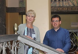 Los concejales jeltzales Amaia Ceciaga y Ander Garay