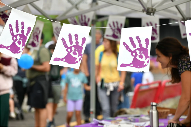 Taller sobre violencia de género en la fiesta de las ikastolas de Gipuzkoa Kilometroak, celebrada la semana pasada en Azpeitia.