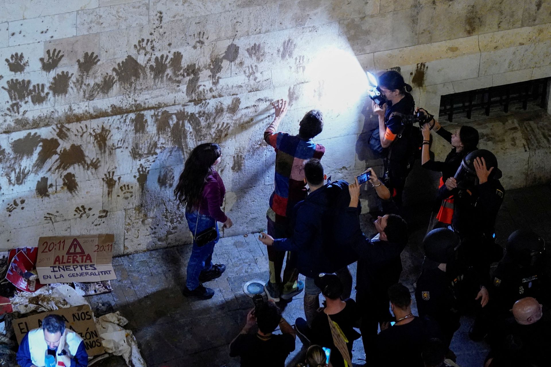 Las imágenes de los disturbios en Valencia tras la manifestación
