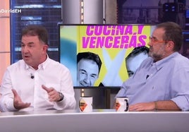 Martín Berasategui y David de Jorge en El Hormiguero.