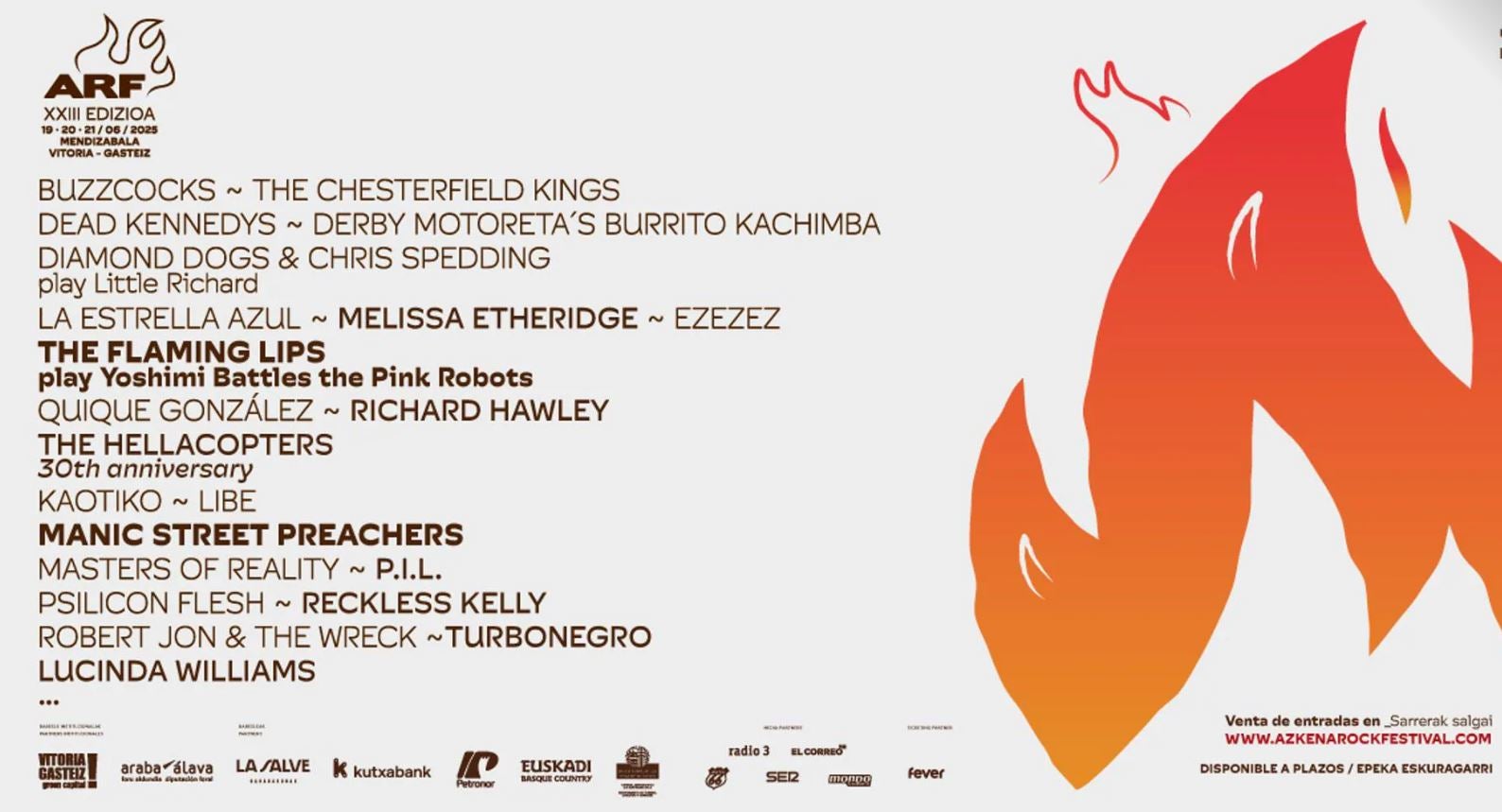 Cartel del Azkena Rock Festival 2025.