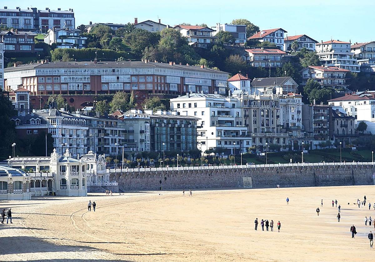 Vista general de Miraconcha, una de las zonas más exclusivas de San Sebastián.