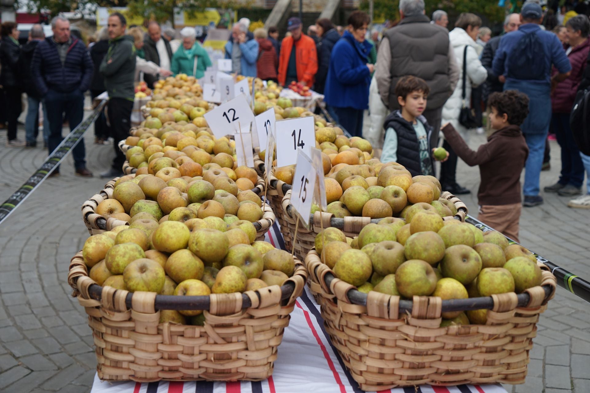 Gabirian ospatutako sagar azokaren argazkiak