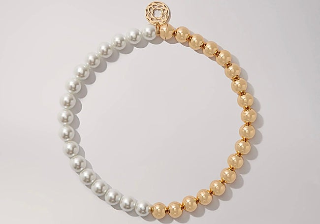 Collar 'Mixed Pearl chocker' de Maje