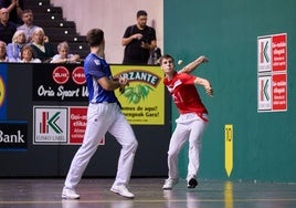 Martxel Iztueta junto a Zabaleta en la final del Masters.