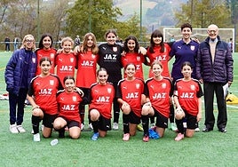 El Urki JAZ Zubiaurre, equipo femenino infantil.