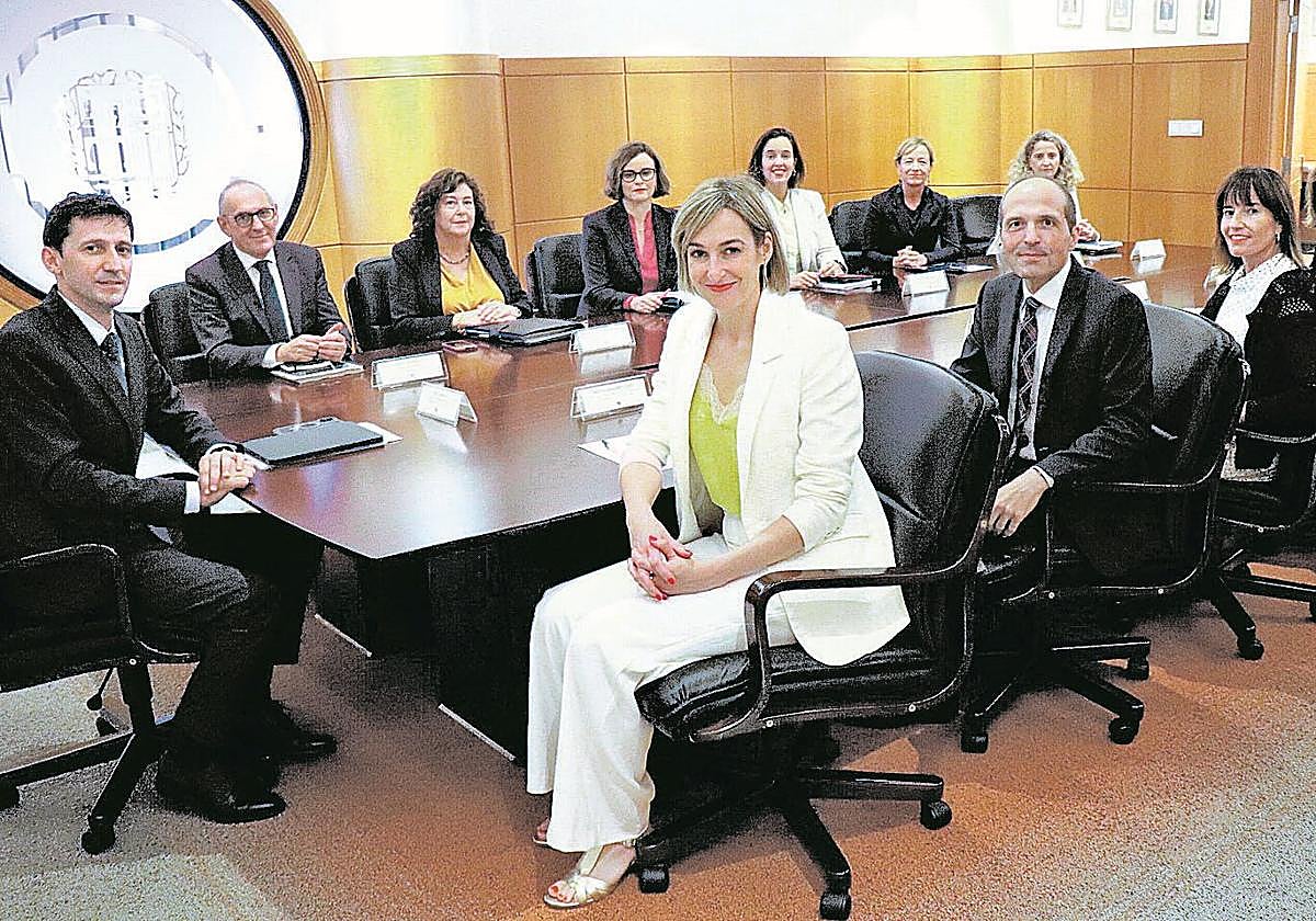 El Consejo Vasco de Finanzas en una de sus últimas reuniones.