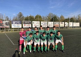 Equipo titular de Liga Nacional Juvenil que ganó al Barakaldo.