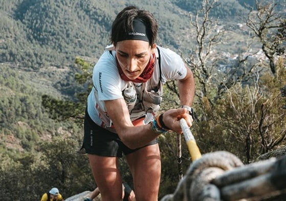 Oihana Kortazar disputando la Marató dels Dements