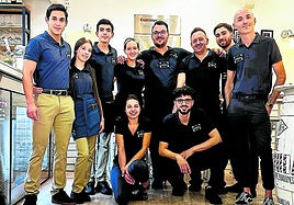 El equipo que dirige Jaime Guardiola, al completo.