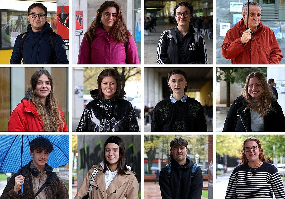 Estudiantes, trabajadores y profesores del Campus de Gipuzkoa.
