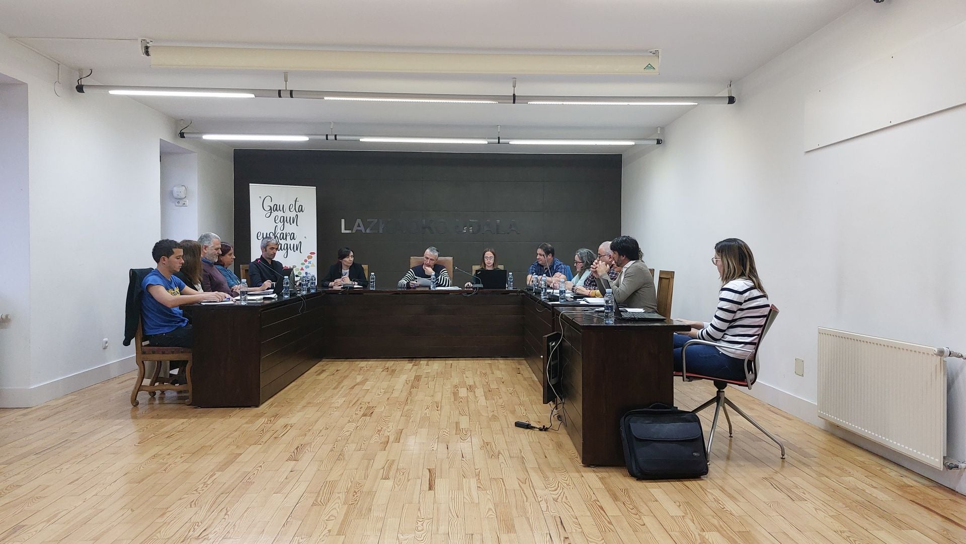 Imagen de una sesión plenaria celebrada en el Ayuntamiento durante el presente curso.