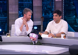 Pablo Motos y Jorge Martín, en El Hormiguero.