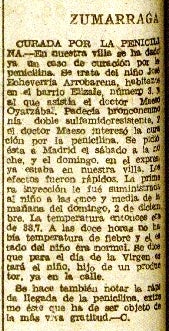 Información publicada en EL DIARIOVASCO el 7 de diciembre de 1945.