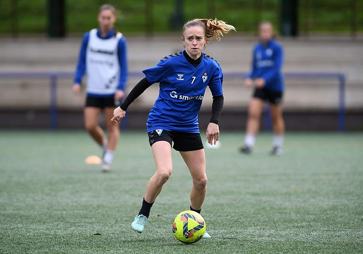 Arene Altonaga en un entrenamiento en Unbe.