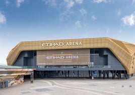 El Etihad Arena, pabellón que albergará la Final Four de la Euroliga.