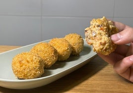 Receta de croquetas de carne y pimientos