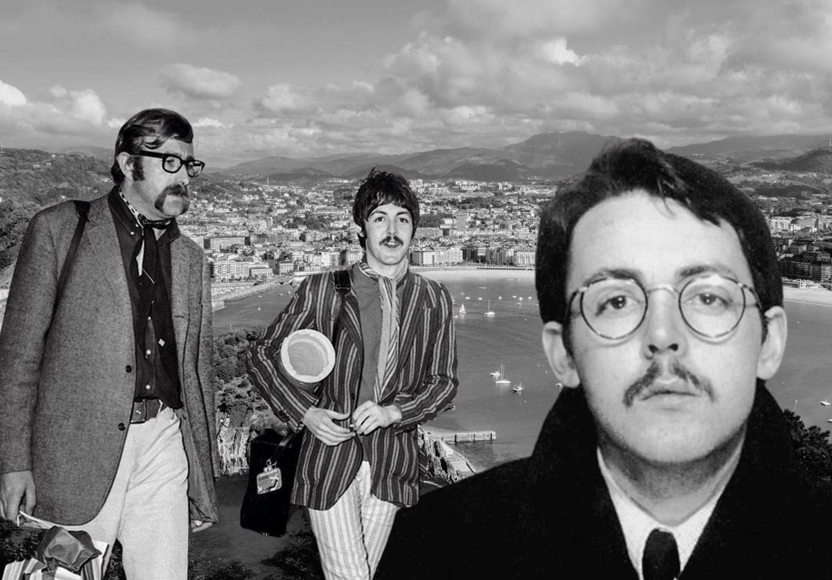 Con bigote. Foto que se hizo Paul McCartney en 1966 para su pasaporte, justo antes de emprenderel viaje que le traería a Donostia