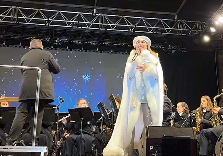 Irun inaugura la Navidad con Gisela