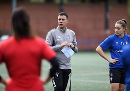 Yerai Martin en un entrenamiento de esta temporada en Unbe.