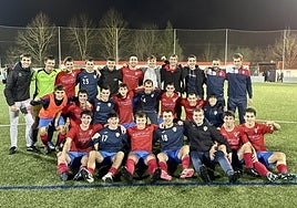 Satisfacción en la plantilla rojilla tras golear al Mondra en el derbi.