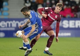 Urko González de Zárate jugó con el Sanse ante la Ponferradina en la temporada 2021/22.