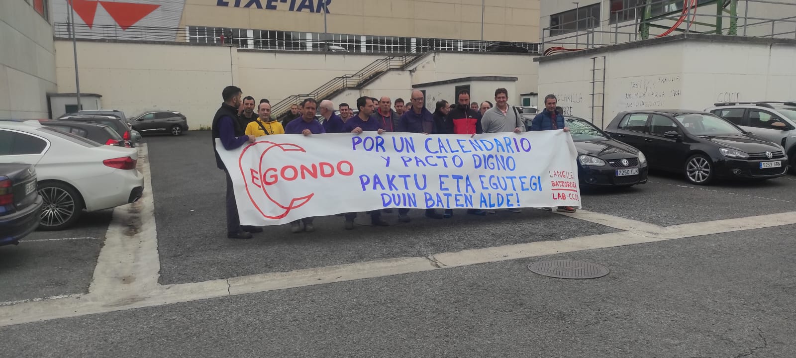 Movilización en Egondo.