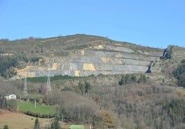 Monte Buruntza en Andoain, donde se proyecta la construcción de tres aerogeneradores.