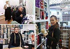 Lourdes Alberdi, Mariana Ostertag y Henry Peña junto a su ayudante, Rajaé.