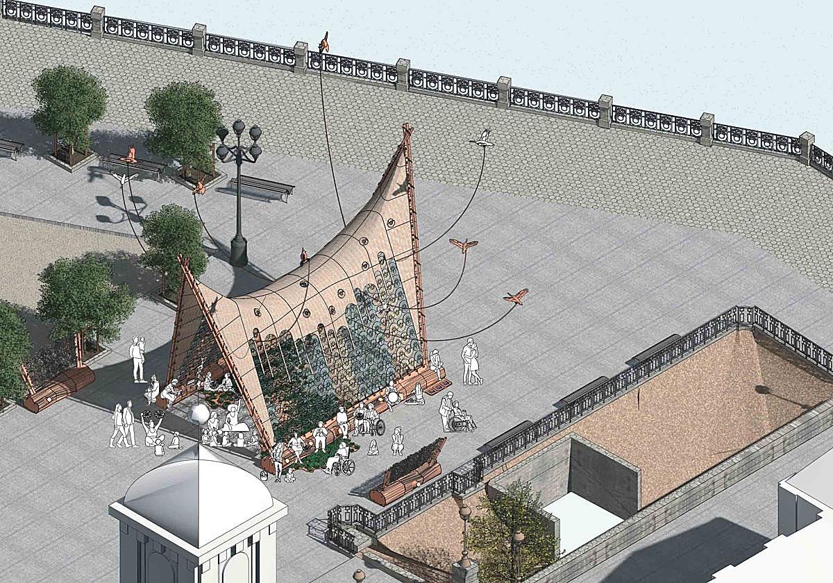 Un edificio «bordado» será la propuesta efímera de Mugak