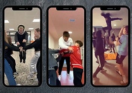 Varios vídeos muestran en TikTok a adolescentes practicando el Superman challenge