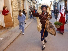 Olentzero a su llegada a Massamassa