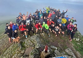 Imagen tomada de los corredores de montaña en la edición del año pasado de la Gabontrail.