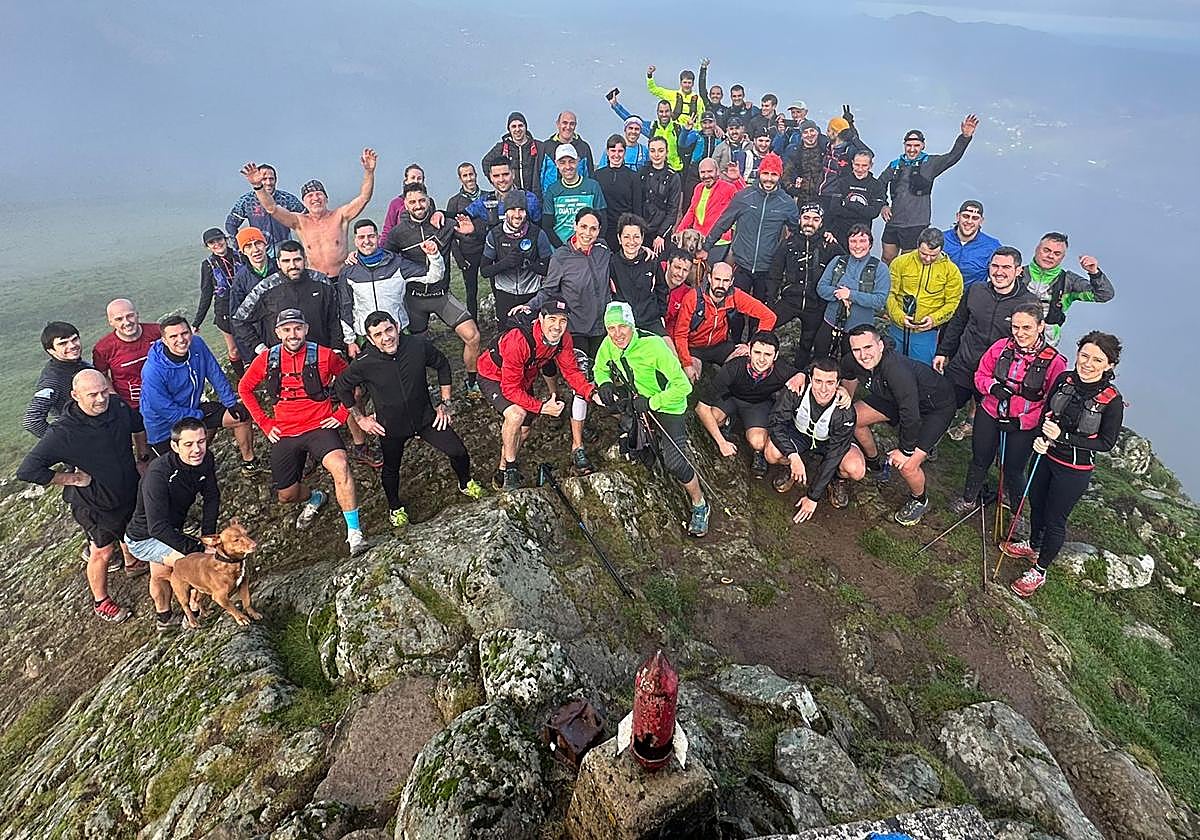Imagen tomada de los corredores de montaña en la edición del año pasado de la Gabontrail.