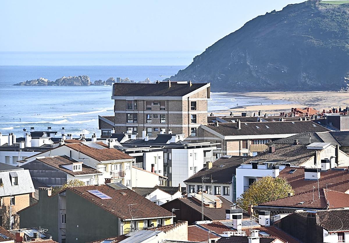Pisos en construcción en Zarautz.