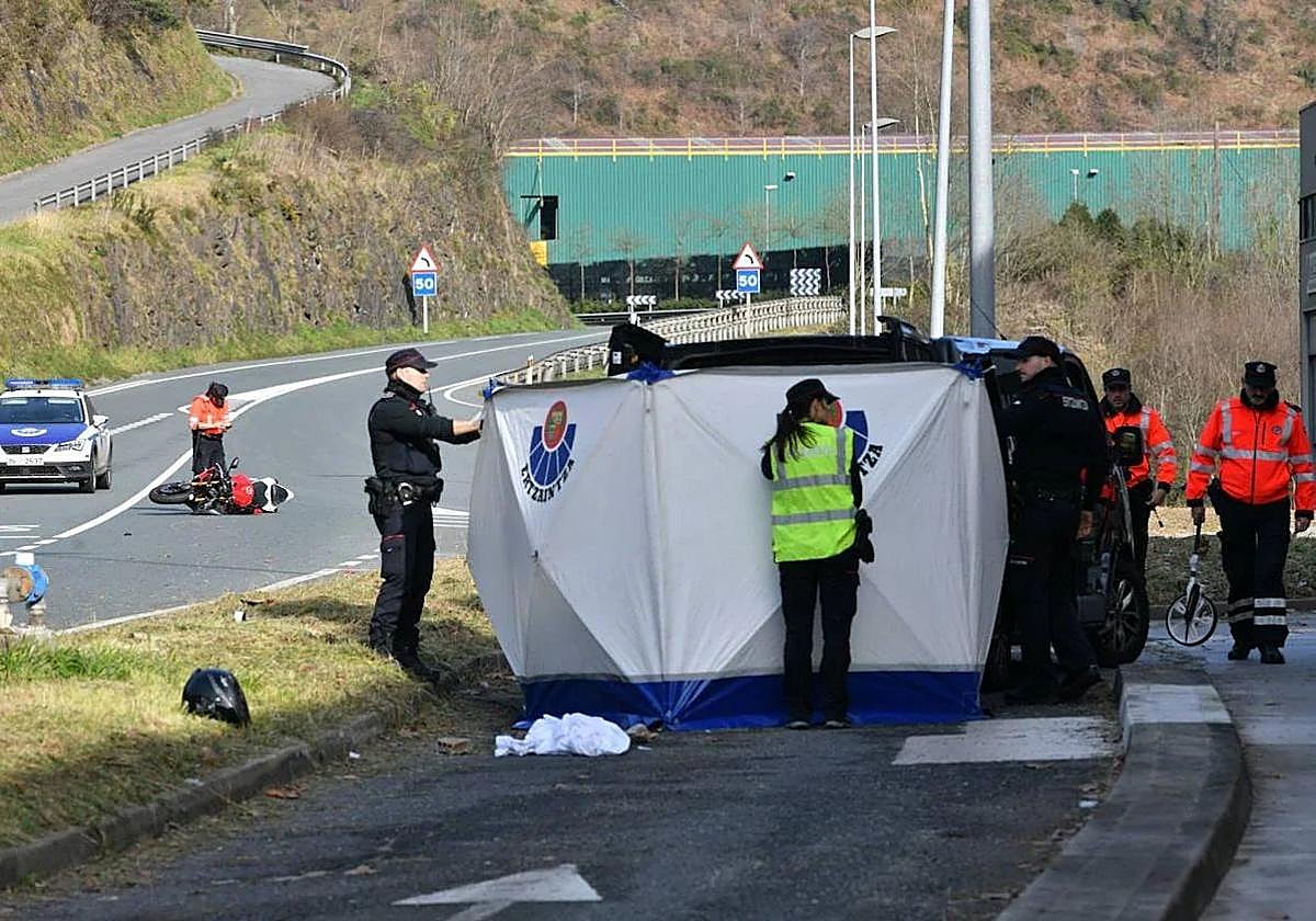 Accidente mortal sucedido en enero en la GI-631 entre Azpeitia y Zestoa.