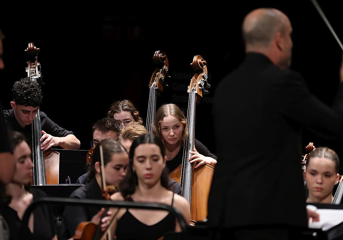 Un momento del concierto de la Euskal Herriko Gazte Orkestra.