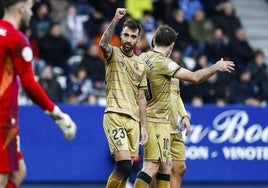 Brais Méndez celebra su gol a la Ponferradina, el número 23 desde que está en la Real