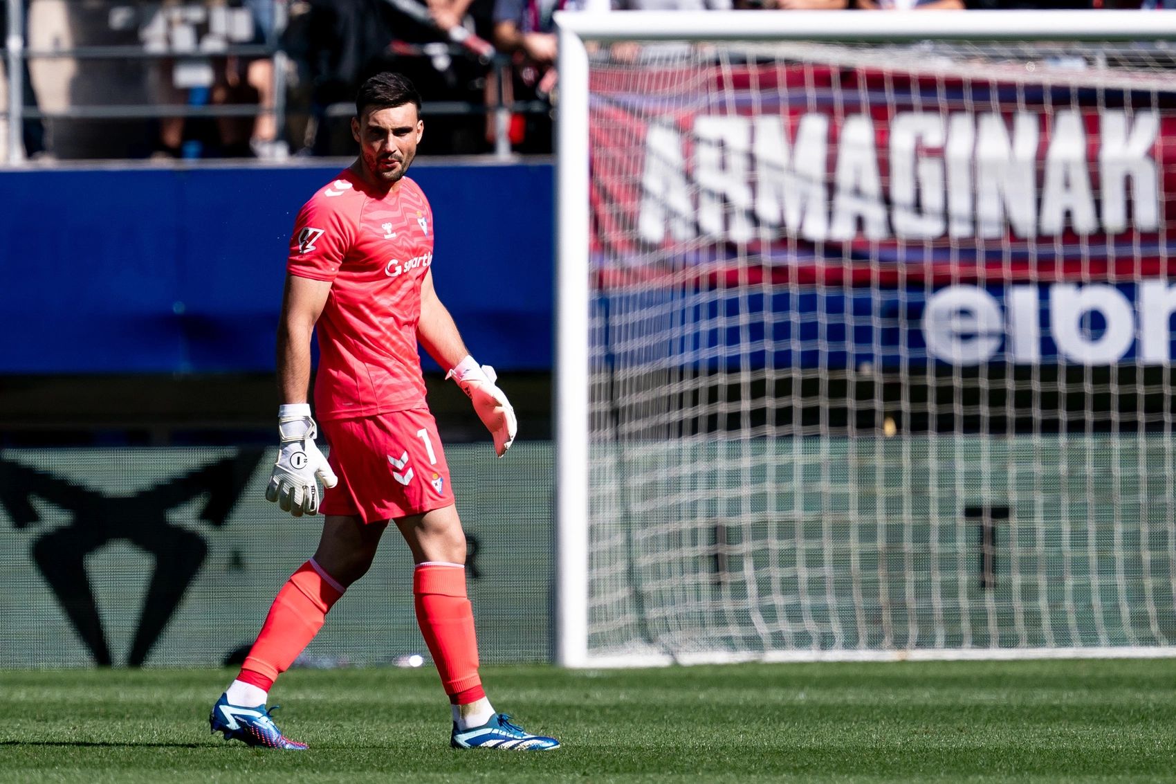 Fuzato durante uno de los 10 partidos que ha disputado con el Eibar.