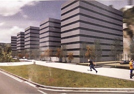 Infografía de cómo podrían quedar las futuras viviendas. Al reducirse la superficie inicialmente prevista, tendrán 8 y 9 pisos de altura.