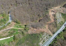 Boca sur del túnel de Belate donde se realizan los trabajos.