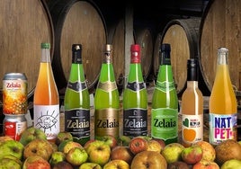 Zelaia cuenta con una amplia gama de productos derivados de la manzana.