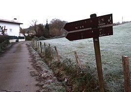 Una imagen plenamente invernal esta semana en Gipuzkoa.