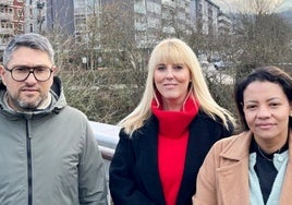 Joseba Aranburu (PNV-EAJ), Ana Sánchez (PSE), Viviana Murillo (Ordizia Orain, Podemos).