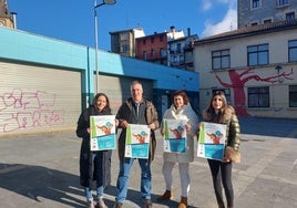 Itsaso Cruz Etxeberria, Aitor Sarasua Manso, Amaia Jauregi Somoza, y Maria Barbado Bobillo.